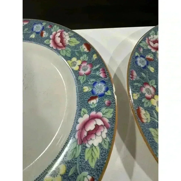 Nantucket By j&G Meakin Dinner Plates (set 6) 2 Have Chips 1 Has Been Glued Back - Picture 6 of 16